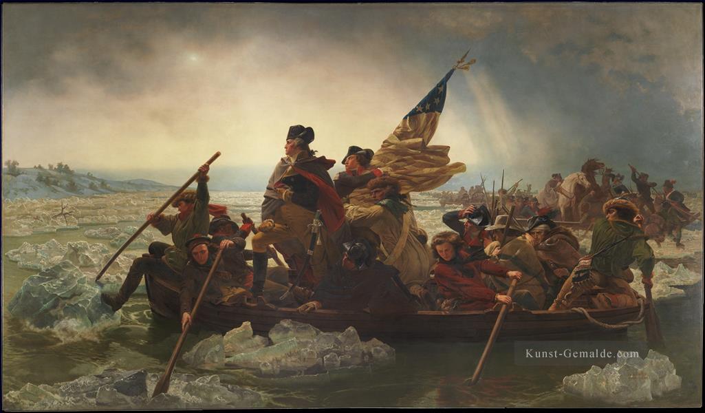 Washington Crossing the Delaware American Revolution Emanuel Leutze Leutze Militärkrieg Ölgemälde